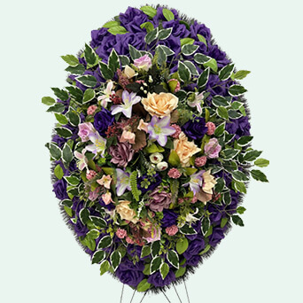 Венок из искусственных цветов